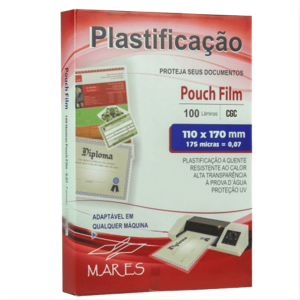 Plástico para Plastificação CGC 110x170x0,07 175 micras 100un