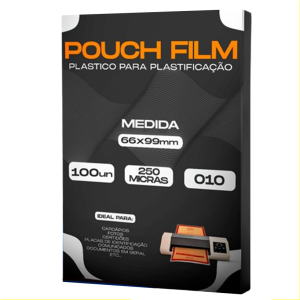 Plastico para Plastificação CPF 66x99x0,10 250 micras com 100fls