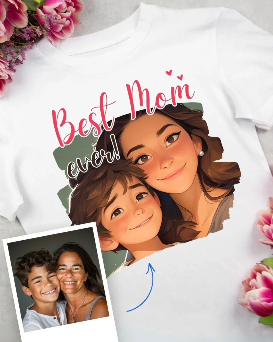 T-Shirt com Ilustração Mãe - Image 3