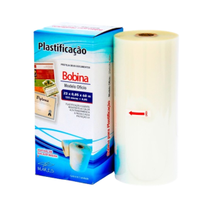 Bobina para Plastificação 23cmx60m  0,05 125micras