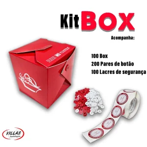 Kit Box Massas P – 7 x 7 x 8,5 cm – 100 Unidades