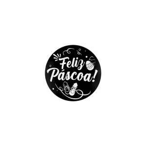 Lacre Redondo “Feliz Páscoa” – 5,5 cm – 1.000 Unid.