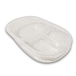 Marmita com Três Divisórias PL – 21,5 x 14 x 3 cm – 25 Unidades