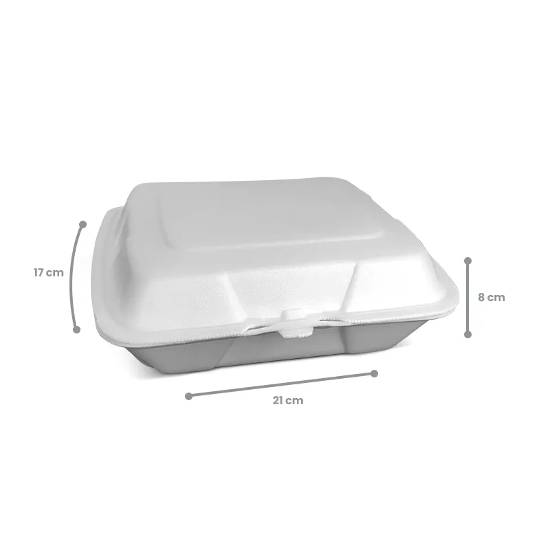 Marmita Retangular de Isopor G – 21 x 17 x 8 cm – 100 Unidades - Image 3