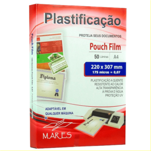 Plástico para Plastificação A4 220x307x0,07 175 micras 50un