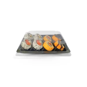 Embalagem Vitrine para Sushi – 18 x 12,5 x 4 cm – 25 Unidades