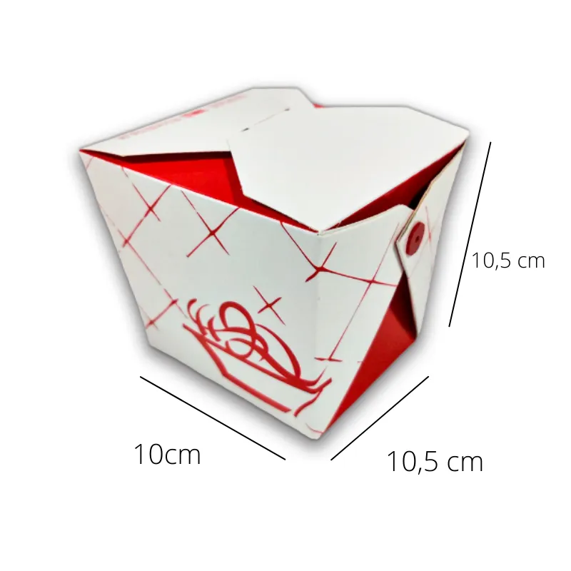 Embalagem Box Massas Jumbo – 10 x 10,5 x 10,5 cm – 100 Unidades - Image 4