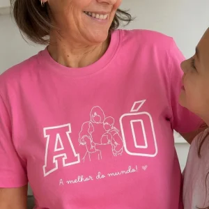 T-Shirt Avós bordada
